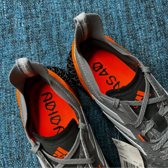 Adidas X90004D Running Shoes in Grey Matte Silver Orange - Picture 6 of 10